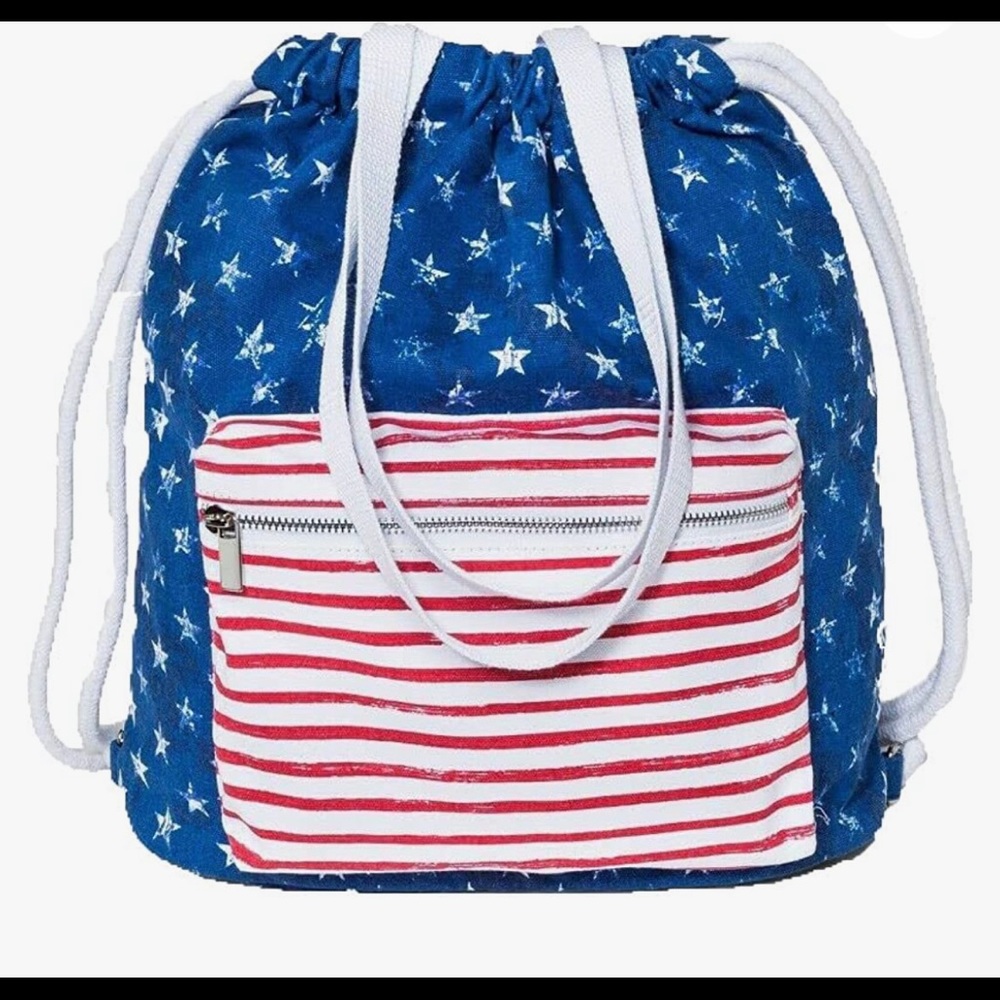 Mad Love Stars and Stripes Americana Backpack - Blue